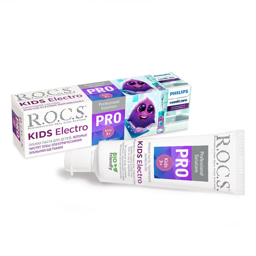 Зубная паста ROCS PRO Kids Electro 45г